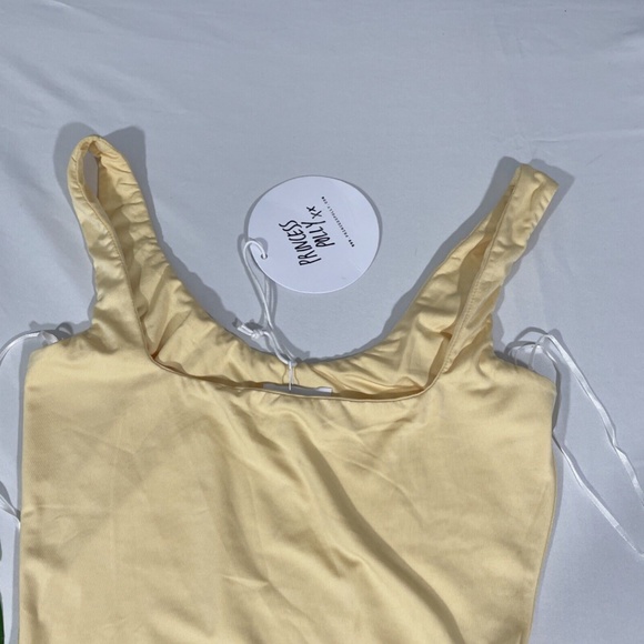 NWT Princess Polly [ 4 US ]‎ Tamikah Square Neck Bodysuit in Yellow - Picture 4 of 12